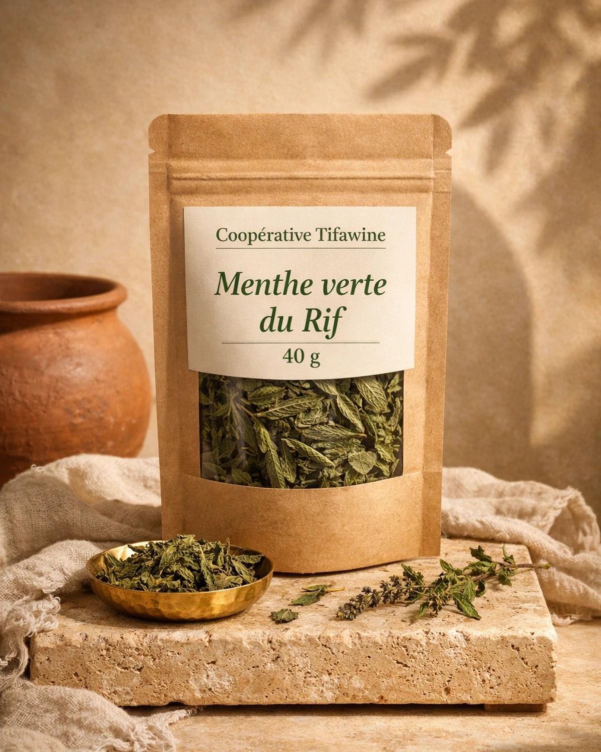 Menthe verte du Rif 40 g