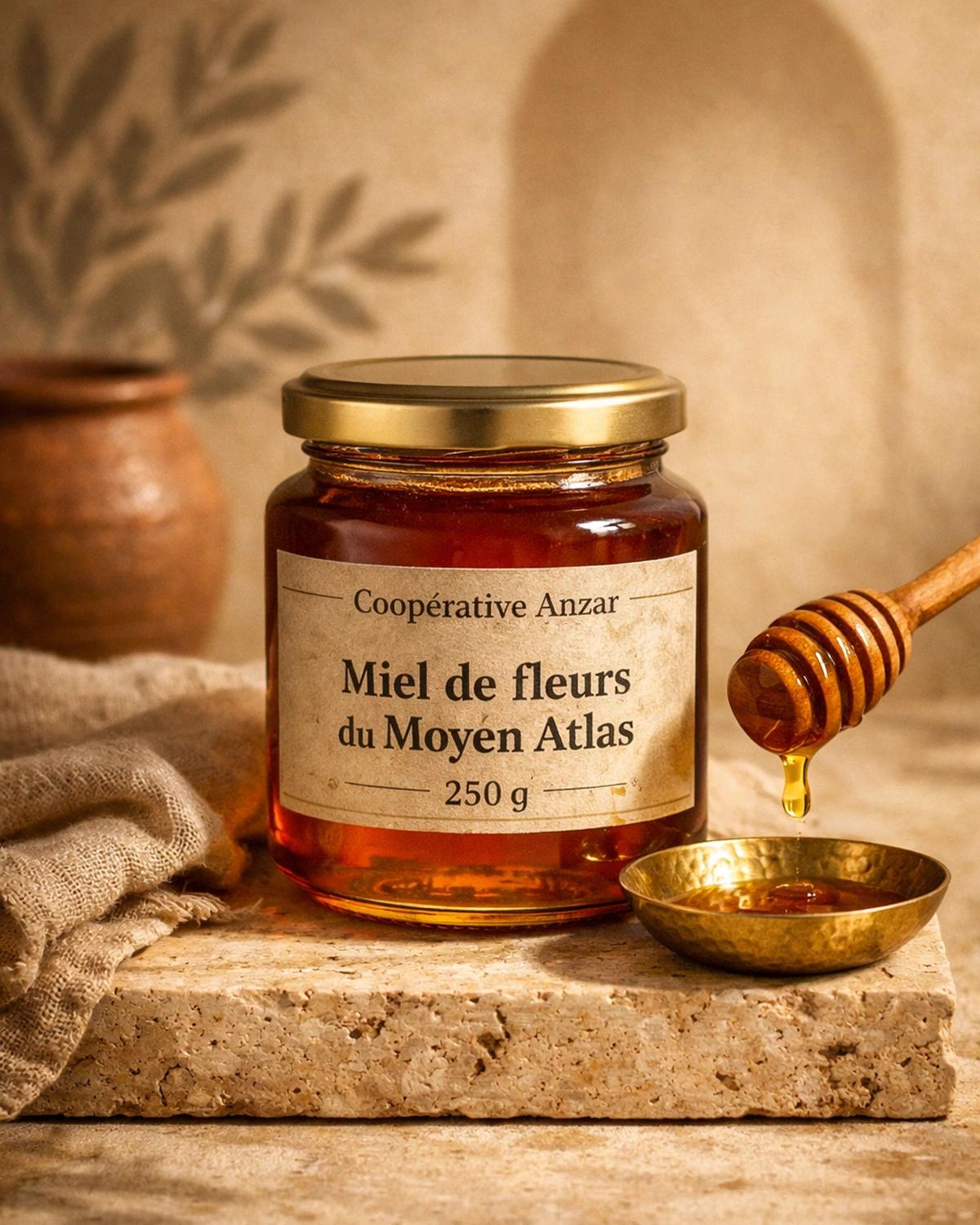 Miel de fleurs du Moyen Atlas 250 g