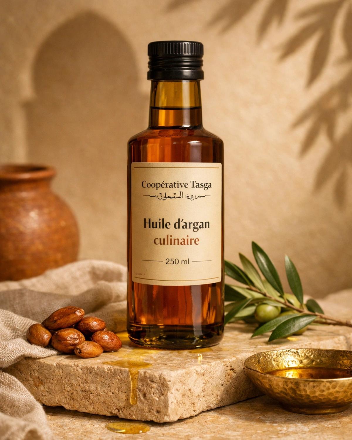 Huile d'argan culinaire 250 ml