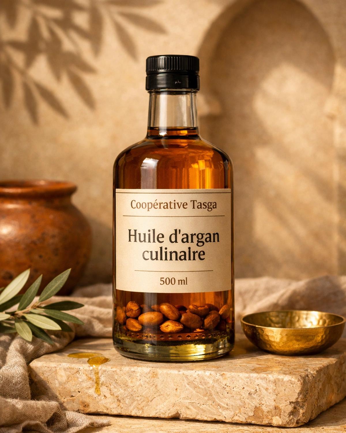 Huile d'argan culinaire 500 ml