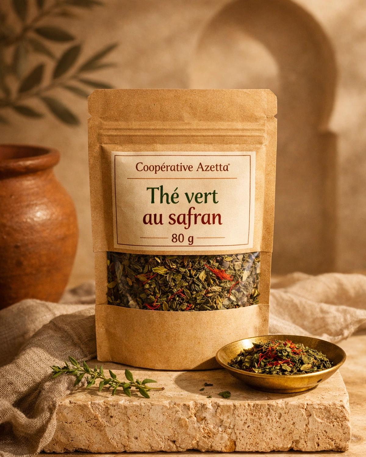 Thé vert au safran 80 g