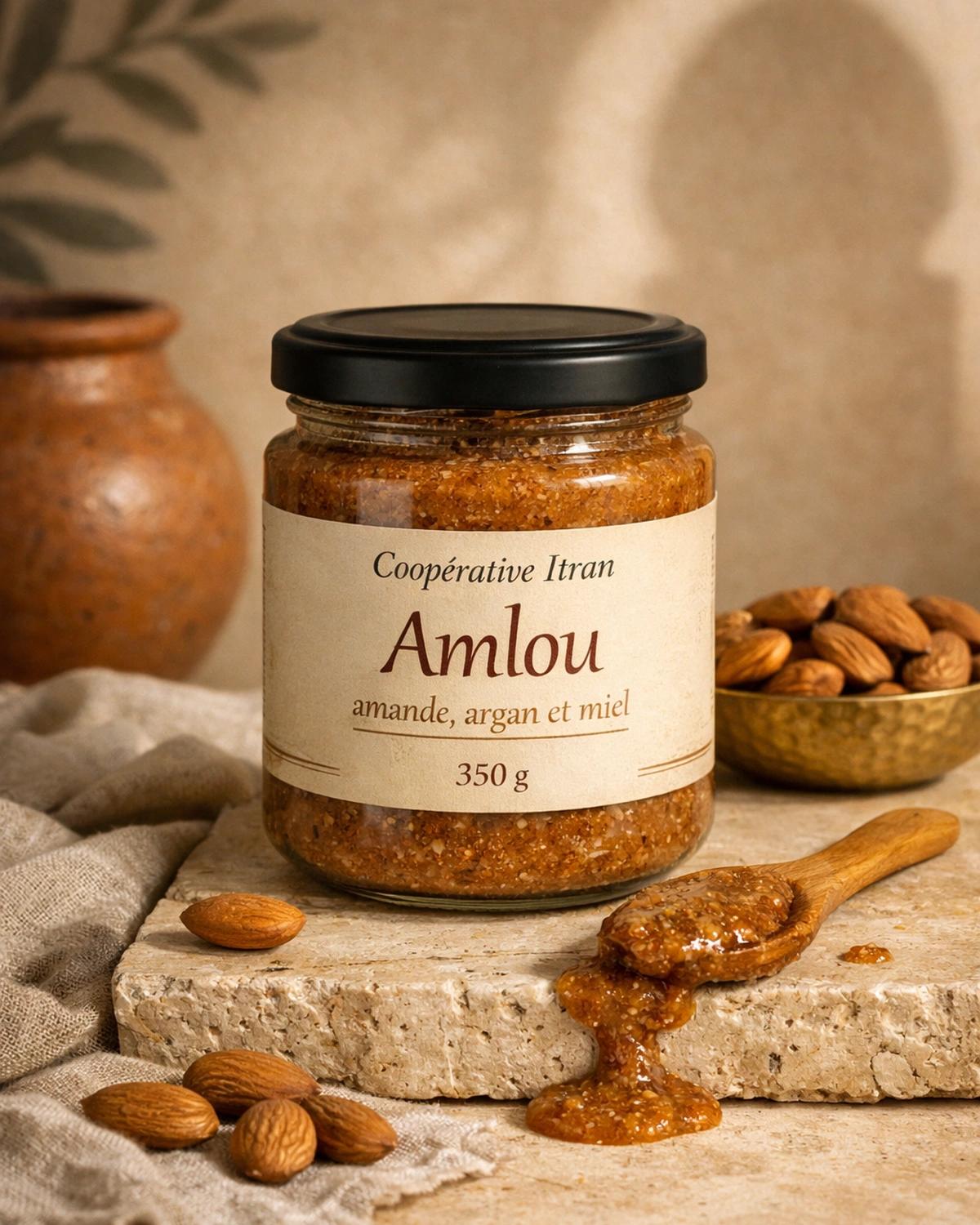 Amlou amande, argan et miel 350 g