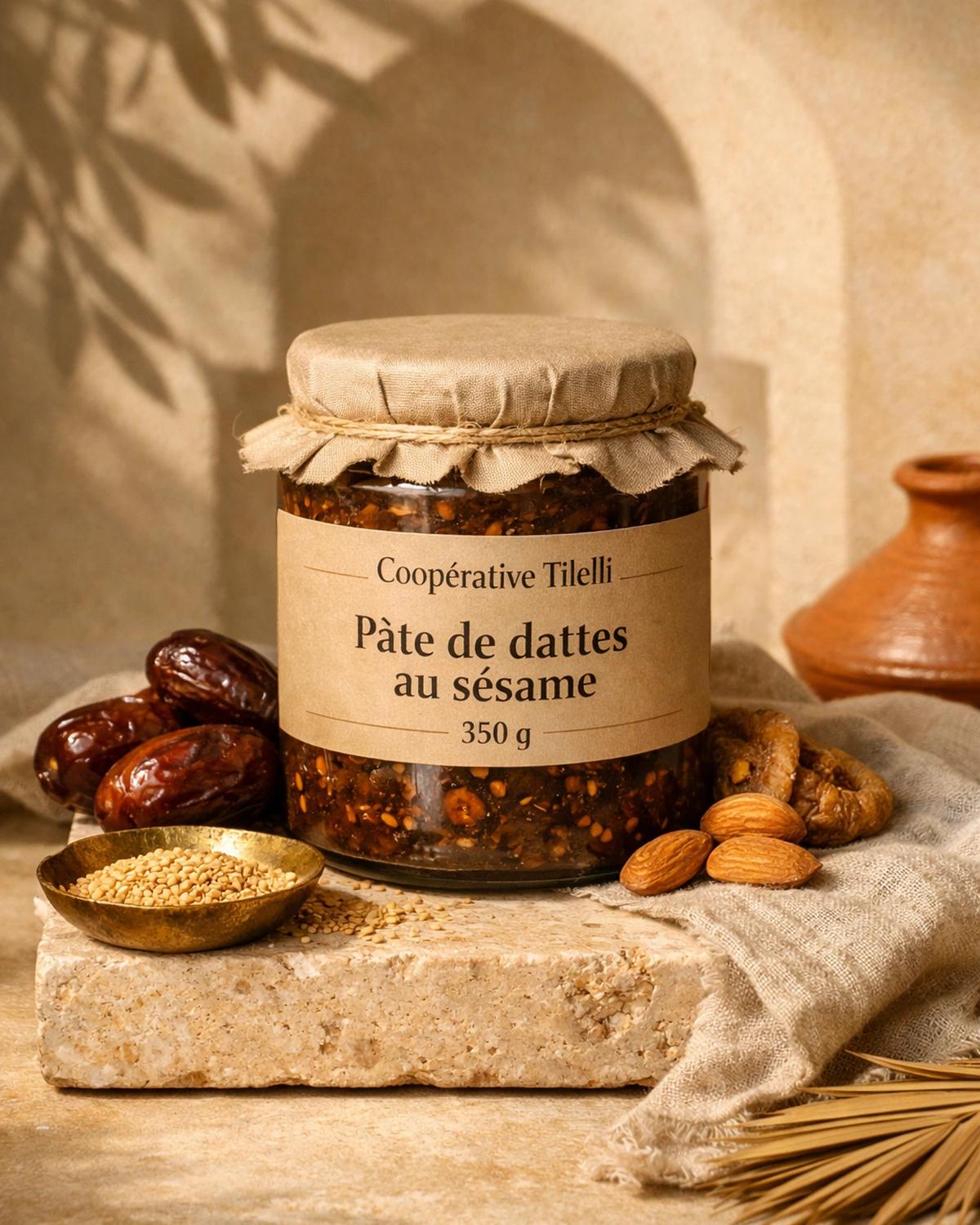 Pâte de dattes au sésame 350 g